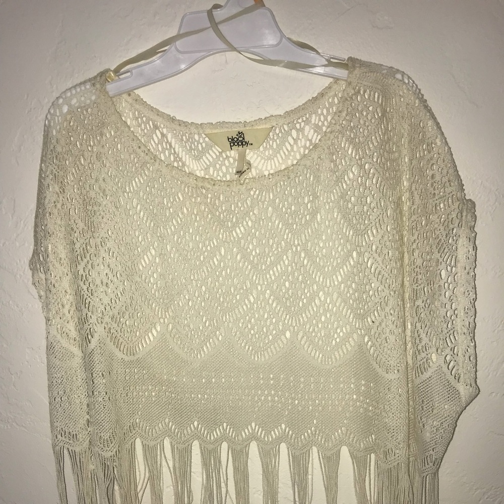 PacSun Black Poppy Boho Knit Top